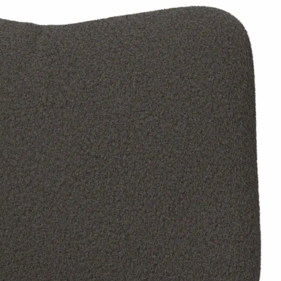 vidaXL Fauteuil Donkergrijs 63 x 67 x 94 cm Schapenstof en Triplex