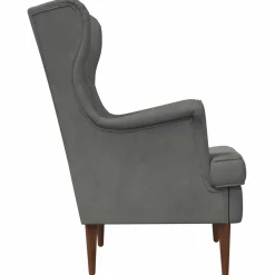 vidaXL Fauteuil Donkergrijs Fluweel