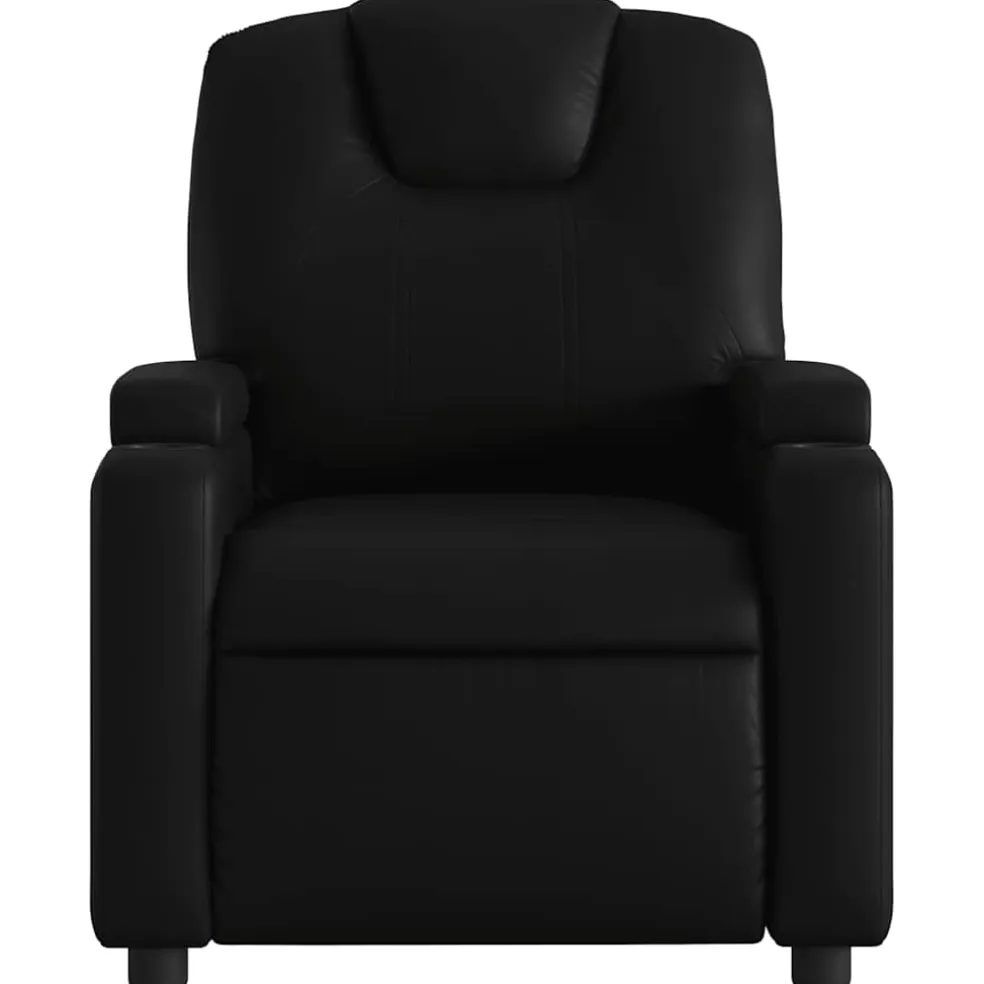vidaXL Fauteuil elektrisch verstelbaar kunstleer zwart
