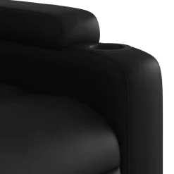 vidaXL Fauteuil elektrisch verstelbaar kunstleer zwart
