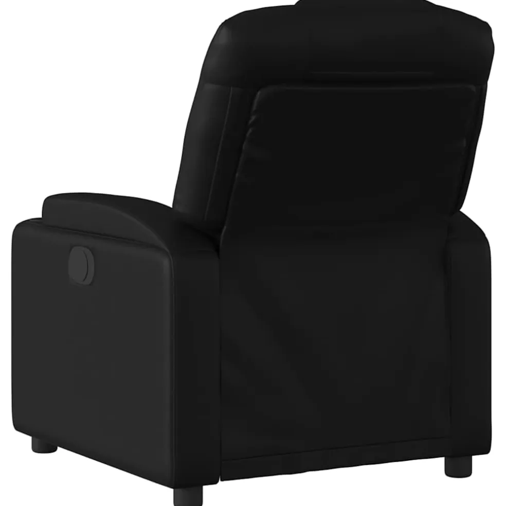 vidaXL Fauteuil elektrisch verstelbaar kunstleer zwart