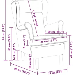 vidaXL Fauteuil fluweel donkergrijs