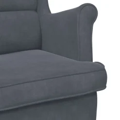 vidaXL Fauteuil fluweel donkergrijs