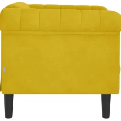 vidaXL Fauteuil fluweel geel