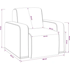 vidaXL Fauteuil Groen corduroy