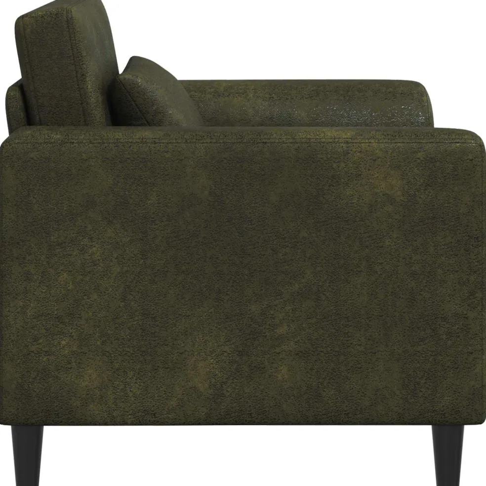 vidaXL Fauteuil Legergroen Nep Suede Leer