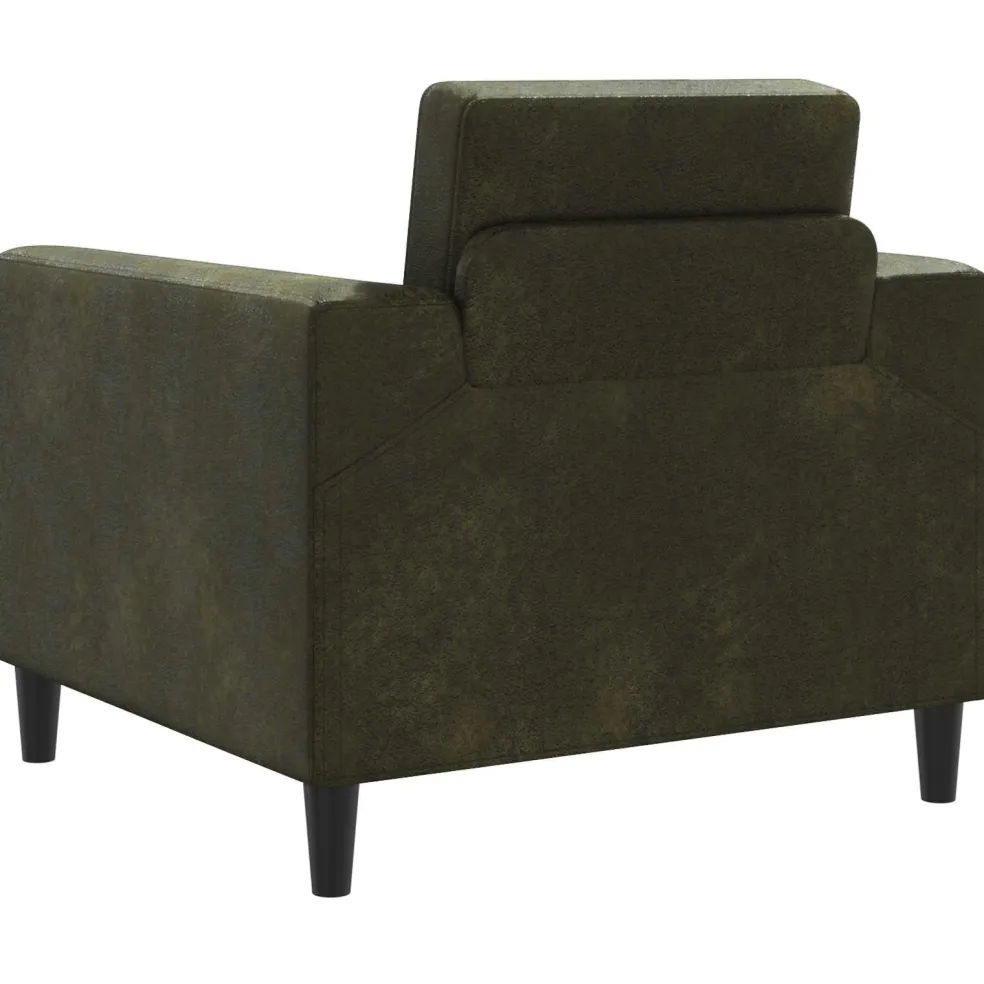 vidaXL Fauteuil Legergroen Nep Suede Leer