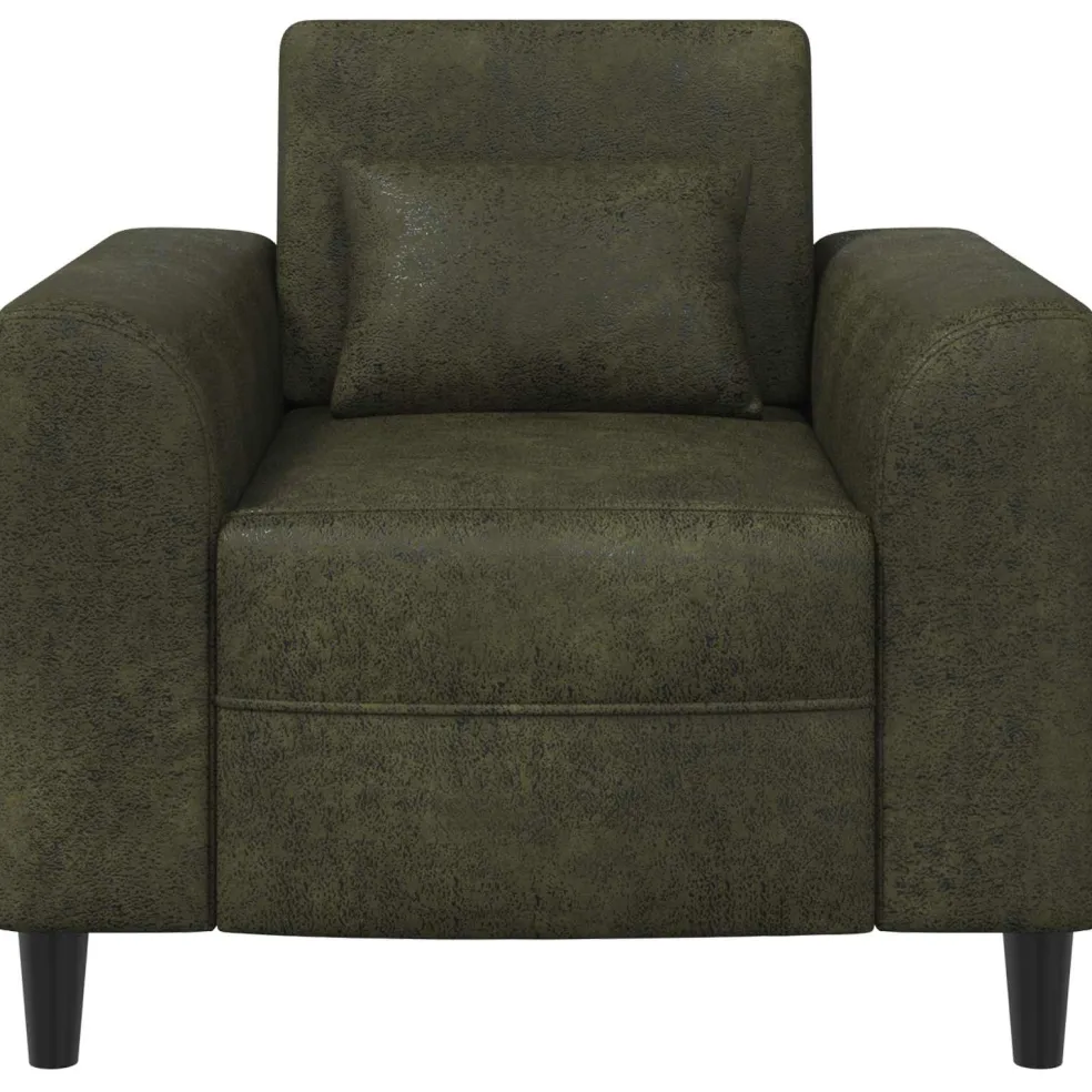 vidaXL Fauteuil Legergroen Nep Suede Leer