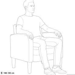 vidaXL Fauteuil met armleuningen Cappuccino 54 cm kunstleer