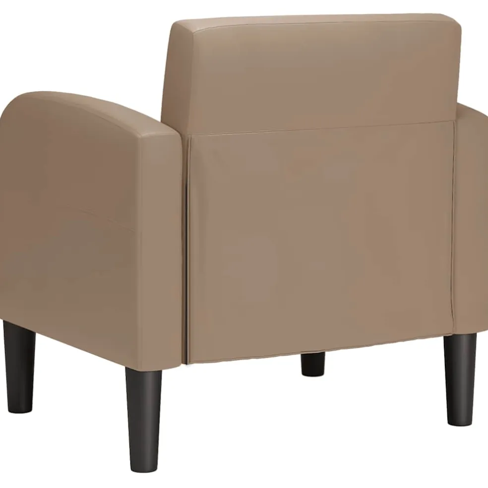 vidaXL Fauteuil met armleuningen Cappuccino 54 cm kunstleer