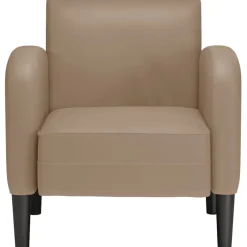 vidaXL Fauteuil met armleuningen Cappuccino 54 cm kunstleer