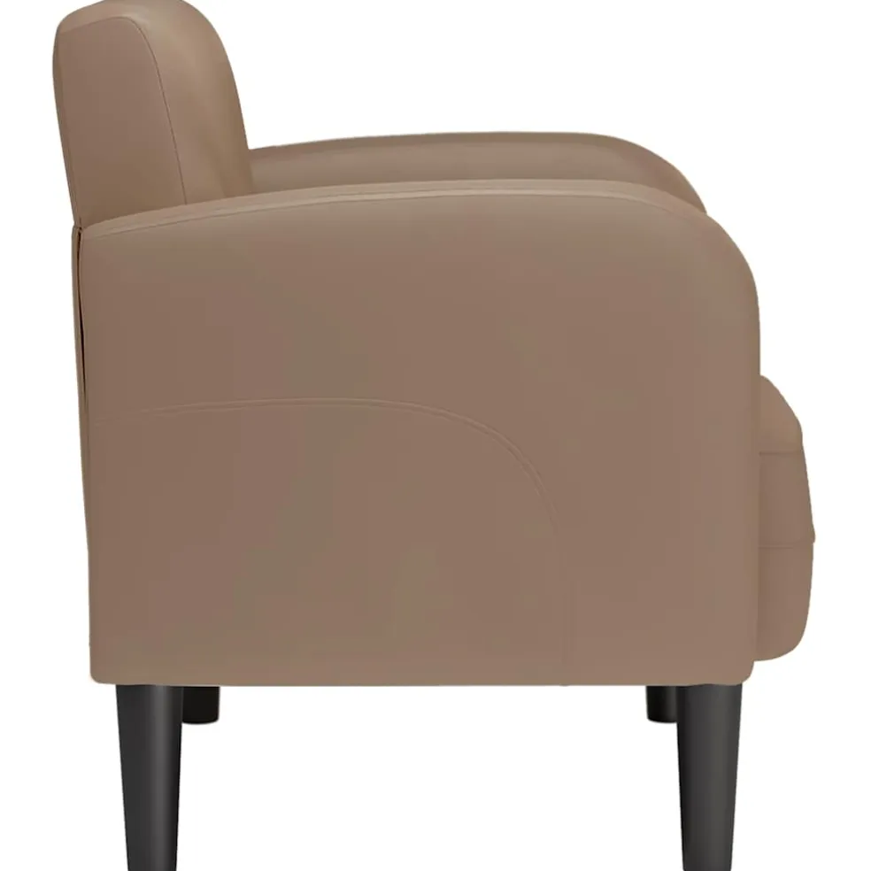 vidaXL Fauteuil met armleuningen Cappuccino 54 cm kunstleer