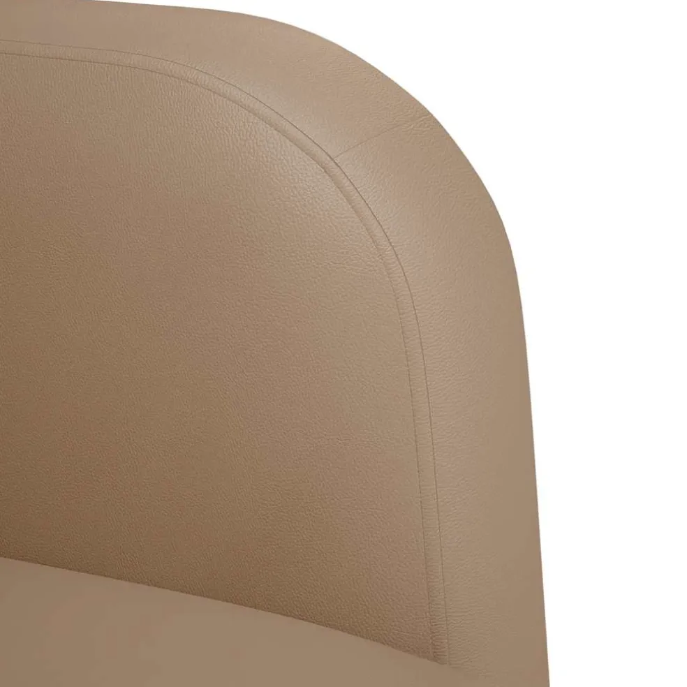 vidaXL Fauteuil met armleuningen Cappuccino 54 cm kunstleer