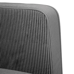 vidaXL Fauteuil met armleuningen 54 cm corduroy stof donkergrijs