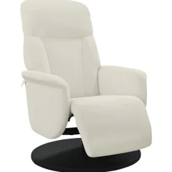 vidaXL Fauteuil met voetensteun verstelbaar fluweel crèmekleurig