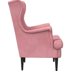 vidaXL Fauteuil Roze Fluweel