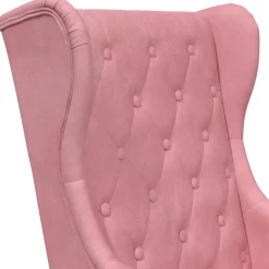 vidaXL Fauteuil Roze Fluweel