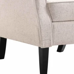 vidaXL Fauteuil stof beige