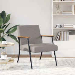 vidaXL Fauteuil Taupe Stof