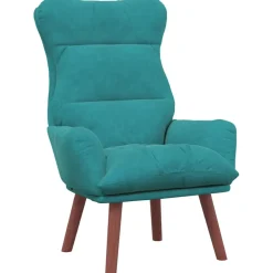 vidaXL Fauteuil Turquoise 69 x 74 x 93 cm Fluweel