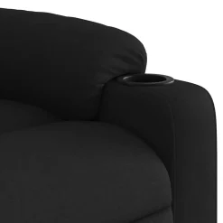vidaXL Fauteuil verstelbaar stof zwart