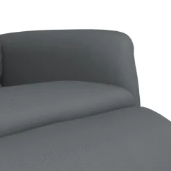 vidaXL Fauteuil verstelbaar met voetensteun kunstleer grijs