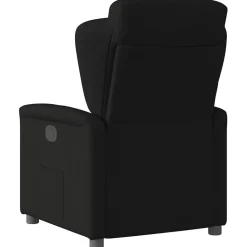 vidaXL Fauteuil verstelbaar stof zwart