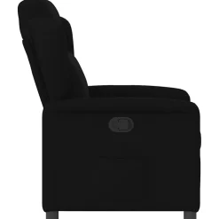 vidaXL Fauteuil verstelbaar stof zwart