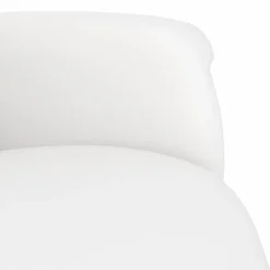 vidaXL Fauteuil verstelbaar met voetensteun kunstleer wit