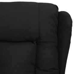 vidaXL Fauteuil verstelbaar stof zwart