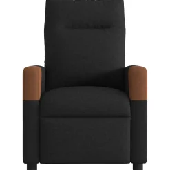 vidaXL Fauteuil verstelbaar elektrisch stof zwart