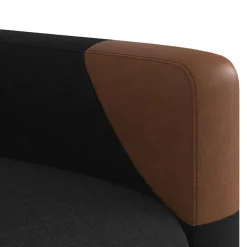 vidaXL Fauteuil verstelbaar elektrisch stof zwart