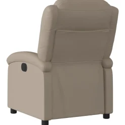 vidaXL Fauteuil verstelbaar kunstleer cappuccinokleurig