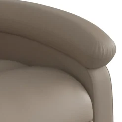 vidaXL Fauteuil verstelbaar kunstleer cappuccinokleurig