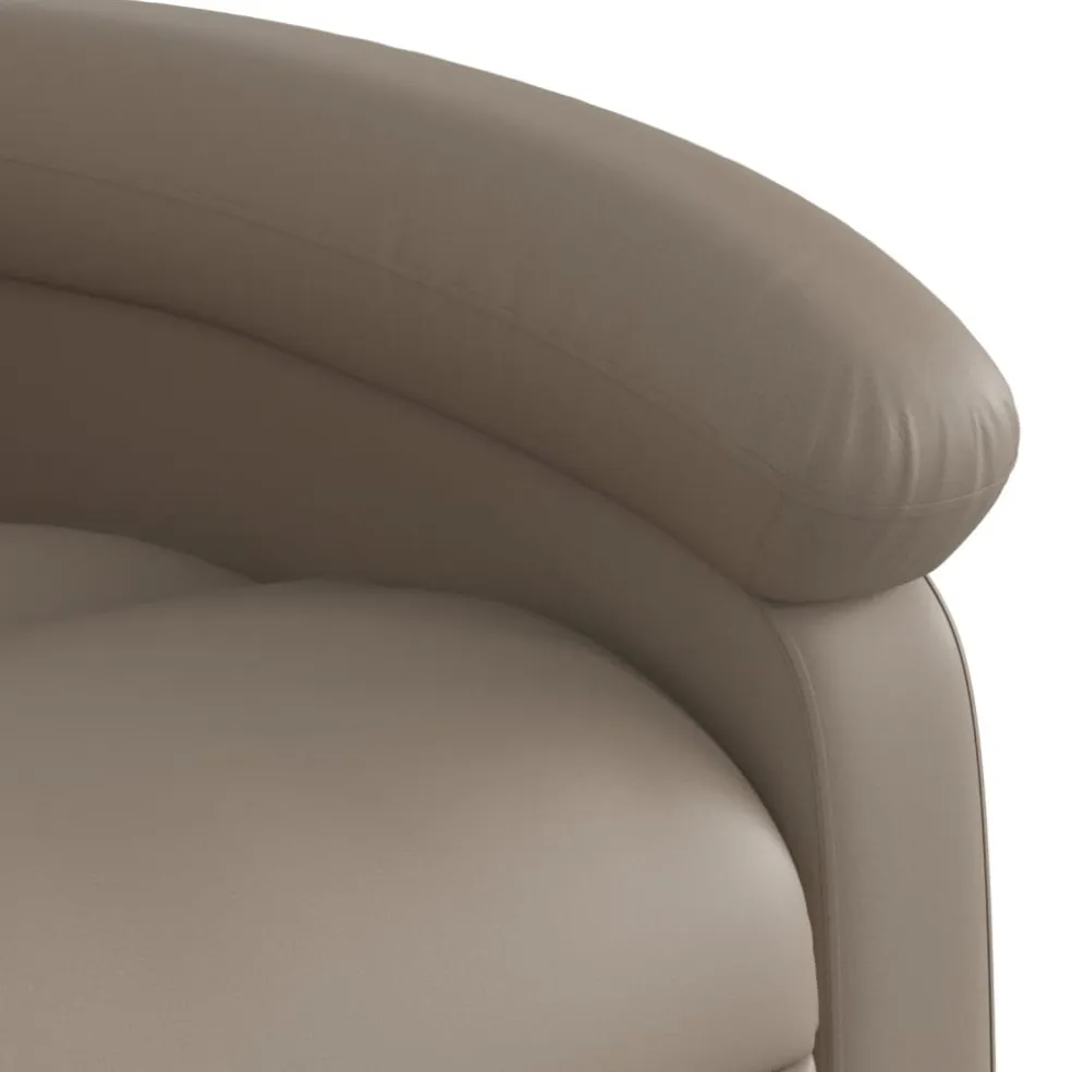 vidaXL Fauteuil verstelbaar kunstleer cappuccinokleurig