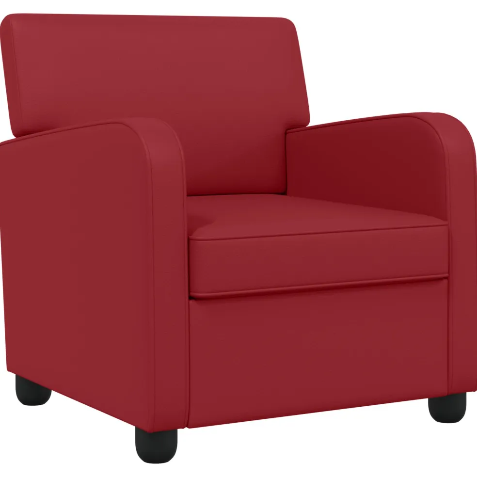 vidaXL Fauteuil Wijnrood Kunstleer