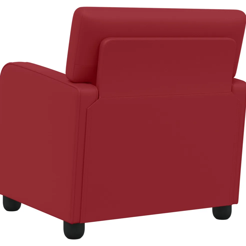 vidaXL Fauteuil Wijnrood Kunstleer