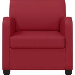 vidaXL Fauteuil Wijnrood Kunstleer