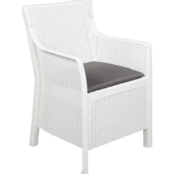 vidaXL Fauteuil Wit PP