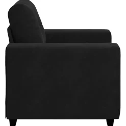 vidaXL Fauteuil 100x78x80 cm fluweel zwart
