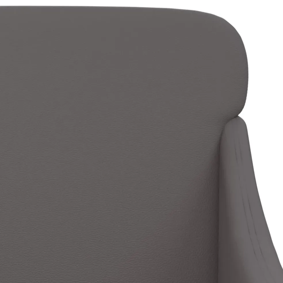 vidaXL Fauteuil 63x76x80 cm kunstleer grijs