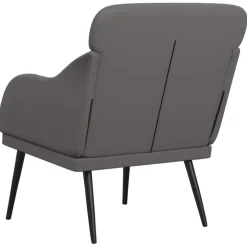 vidaXL Fauteuil 63x76x80 cm kunstleer grijs