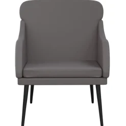 vidaXL Fauteuil 63x76x80 cm kunstleer grijs