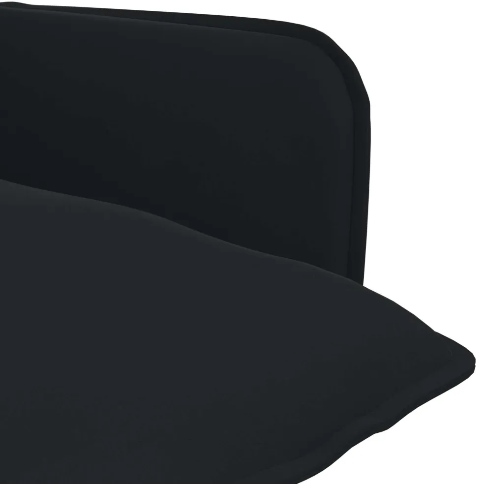 vidaXL Fauteuil Zwart fluweel