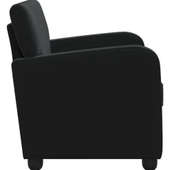 vidaXL Fauteuil Zwart fluweel