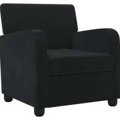 vidaXL Fauteuil Zwart fluweel