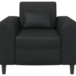 vidaXL Fauteuil Zwart Kunstleer
