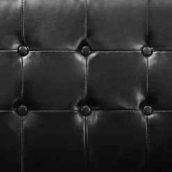 vidaXL Fauteuil zwart 75x70x75 cm kunstleer