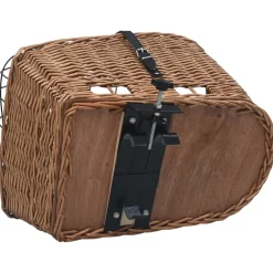 vidaXL Fietsmand voor bagagedrager 55x31x36 cm natuurlijk wilgen