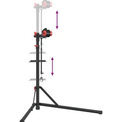 vidaXL Fietsreparatiestandaard inklapbaar 92-152 cm staal rood